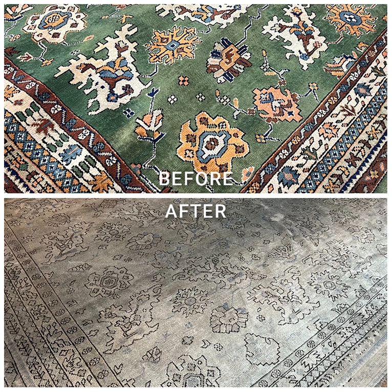 Antique Wash Rug, Rug Color Overdye, Rug Dyeing, Distress Rug, Vintage Rug
